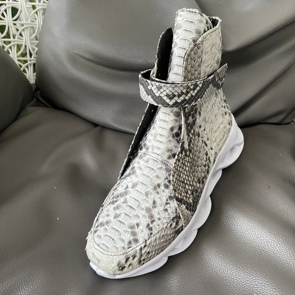 Python Snakeskin High Top Sneakers - Picture 11 of 17